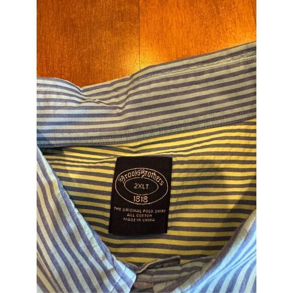 Men’s Brooks Brothers striped button-down shirt, size 2XLT - Picture 3 of 4